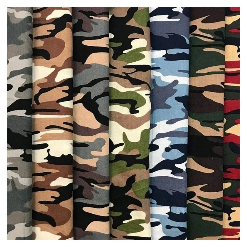 Wholesale Free Sample Twill TC Material Camouflage Fabric for Uniform