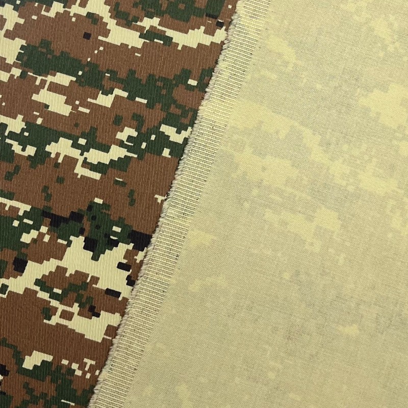 Twill Nylon Cotton Forest Camouflage Fabric