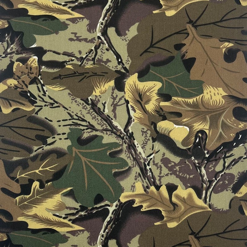 Custom Design Polyester Cotton Peach Twill Realtree Leaves Camouflage Fabric